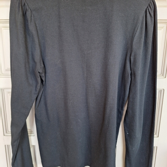 Splash Classic Tee Blk Junior SzXL Gather Long Sleeve Round Neck Stretchy - Picture 2 of 5